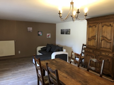 Salon Salle à manger du gîte